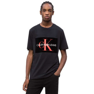 Calvin Klein pánské černé tričko s monogramem